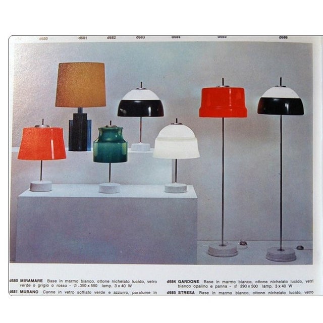 Floor Lamp with Marble Base by Candle, 1960s For Sale - Image 14 of 15