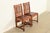 Stickley Brothers Stickley Brothers Antique Mission Oak and Cane Arts & Crafts Side Chairs or Dining Chairs, Pair For Sale - Image 4 of 14
