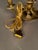 Metal Early 20th Century French Bronze and Tall French Bouillotte Style Table Lamp With Red Hand-Painted Shade For Sale - Image 7 of 16