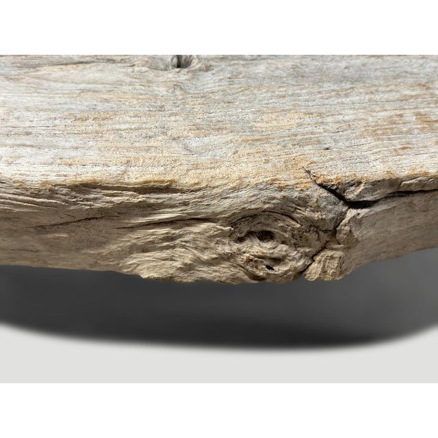 Brown Andrianna Shamaris Sculptural Antique Bench For Sale - Image 8 of 18