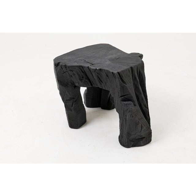 Sculptural Hardwood Stool by Logniture For Sale - Image 10 of 18