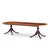 Councill Craftsmen Mahogany Inlaid Double Pedestal Expanding Dining Table With 3 Leaves For Sale - Image 11 of 15