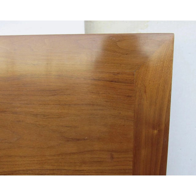 Mid century clean lines walnut headboard. Measures 76 1/2" by 46 1/2"