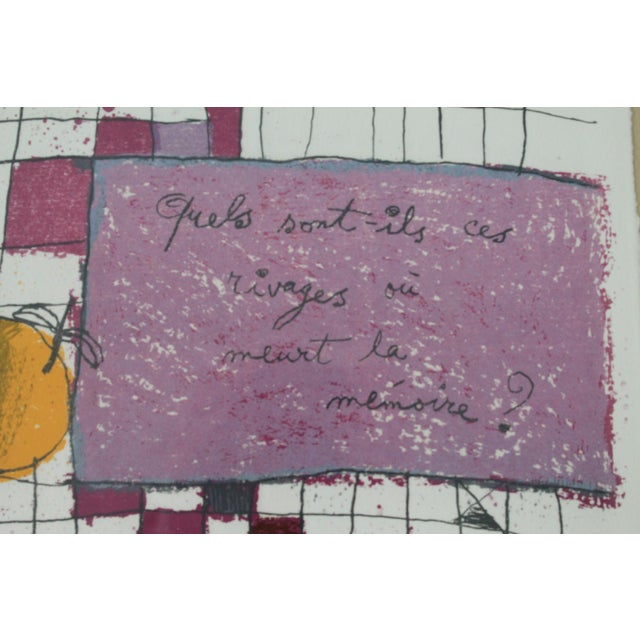 Mid 20th Century Vintage Theo Tobiasse Signed & Limited Lithograph Print - A Pair For Sale - Image 5 of 12