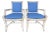 Vintage Rattan Armchairs With Sculptural Fretwork Backs, a Pair For Sale