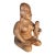 Texcoco Mexico Terracotta Mother and Child Sculpture, 10.375", Primitive Modern For Sale