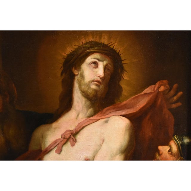 Workshop of Valerio Castello, Ecce Homo, 1650, Oil on Canvas, Framed For Sale - Image 4 of 17