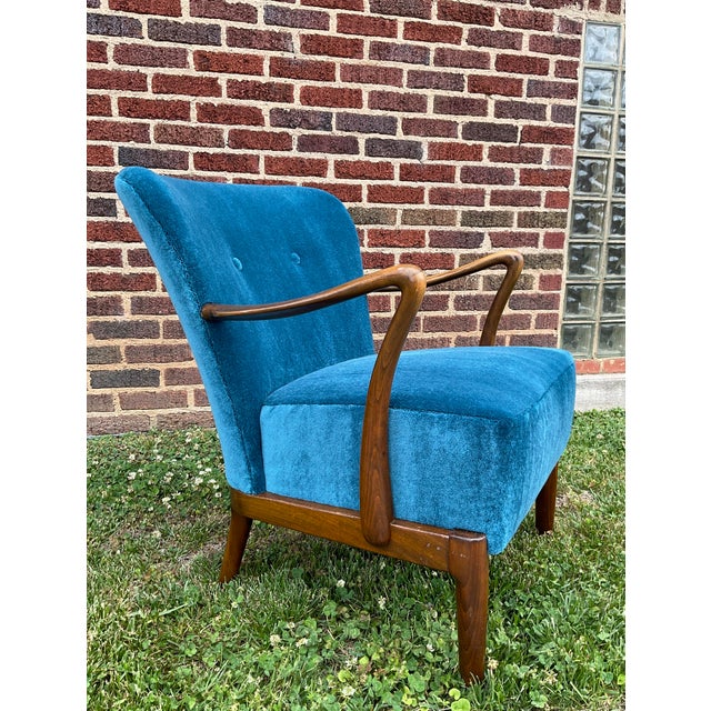 Wood Alfred Christensen Beech Lounge Chair C. 1960s For Sale - Image 7 of 16