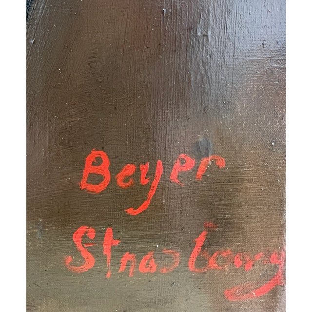 Eugène Beyer, Portrait d'homme assis à la Torah, Oil on Canvas For Sale - Image 3 of 12