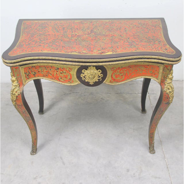 Marquetry Game Table For Sale - Image 10 of 10