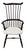 Vintage Mid-19th C. High-Back Windsor Style Chair For Sale