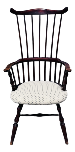 Vintage Mid-19th C. High-Back Windsor Style Chair