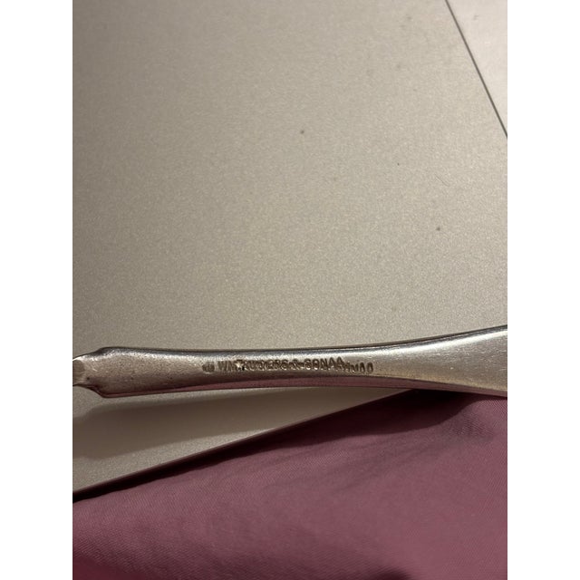 Antique Victorian William Rogers & Son Silver-Plated Fish Knife For Sale - Image 9 of 9