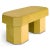 Viva yellow bench by houtique dimensions: d 100 x w 45 x h 48 cm materials: velvet, upholstery, wood also available in...
