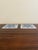 French Country Dutch Delft Blue and White Porcelain Tiles With Heraldic Coat of Arms, Pair For Sale - Image 3 of 6
