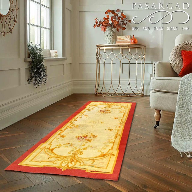 Pasargad DC Fine Hand Knotted Antique Tapestery Rug For Sale - Image 4 of 4
