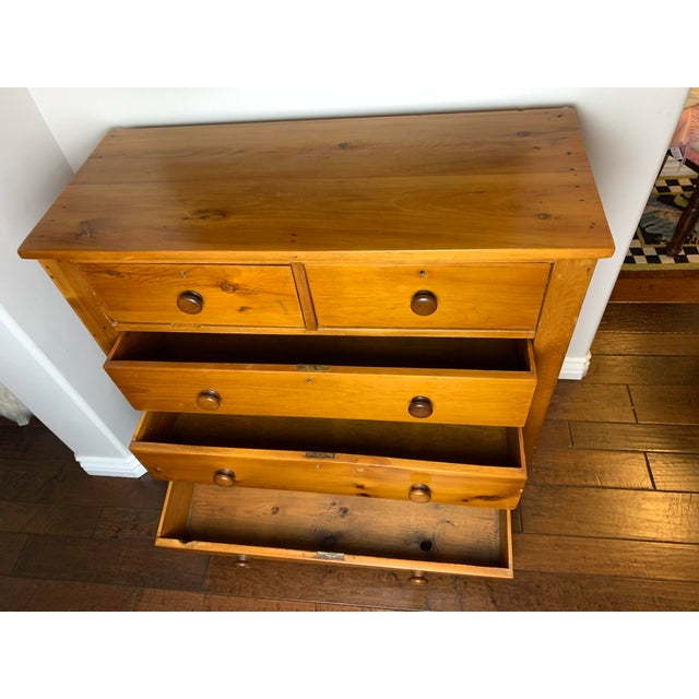 Late 19th Century Canadian Pine Chest of Drawers For Sale In Los Angeles - Image 6 of 8