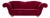 Loulou 3-Seater Sofa in Red Ruby Fabric from Bretz For Sale