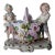 1950s Mid-Century Arnart "Harvest Time" Figural Porcelain Basket Planter Centerpiece by J. Morie For Sale