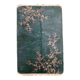 1920s Antique Art Deco Chinese Rug For Sale