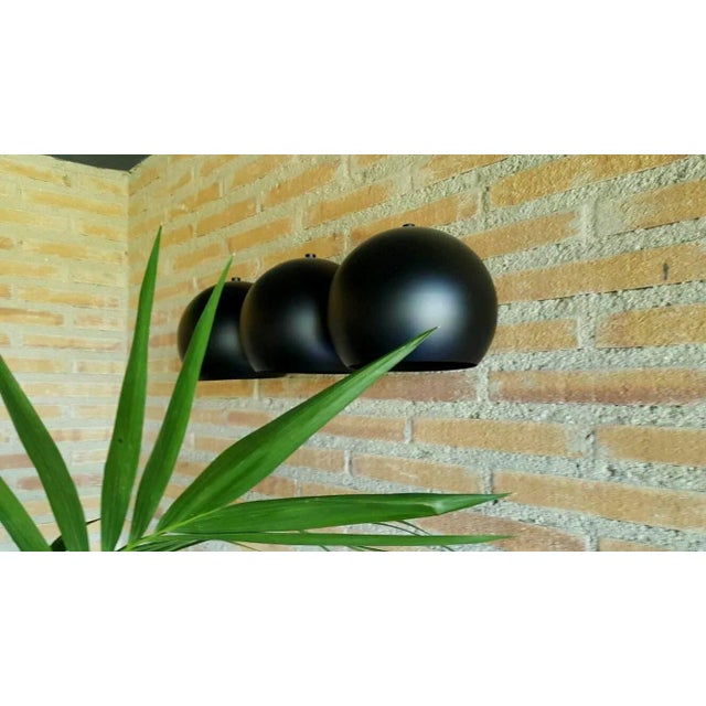 Black WallBalls Sconce Lacquered in Black by Juanma Lizana For Sale - Image 8 of 10