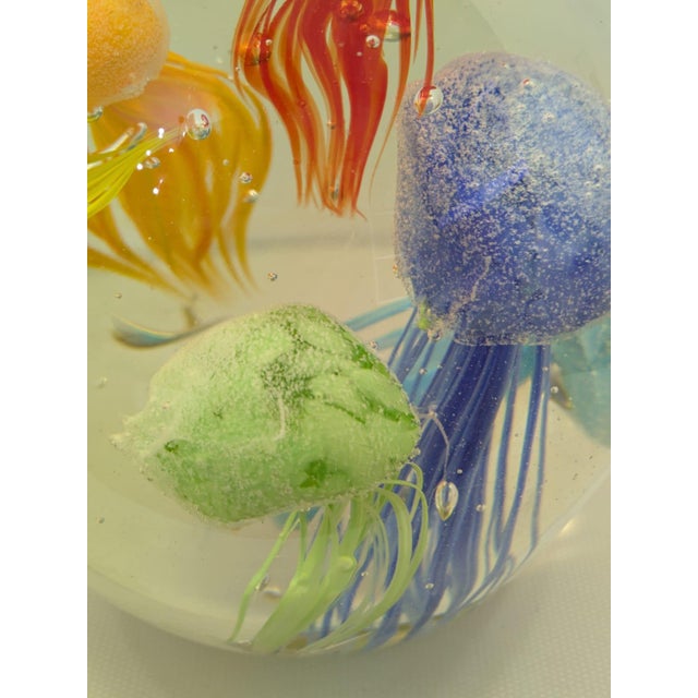 Aquarium Sculpture with Jellyfish in Murano Glass, 1970s For Sale - Image 14 of 15