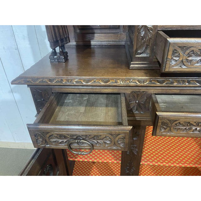 Early 20th Century Breton Two-Part Buffet in Chestnut Wood For Sale - Image 18 of 18