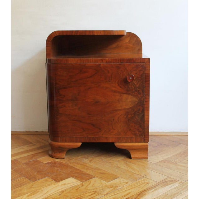 Modern Vintage Art Deco Bedside Table, 1930s For Sale - Image 3 of 16