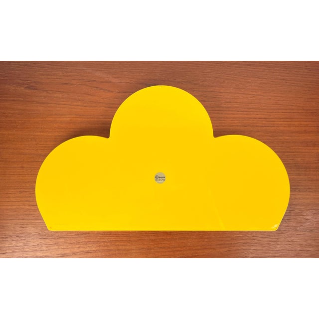 Postmodern Italian Yellow Plastic Tray from Guzzini For Sale - Image 15 of 18
