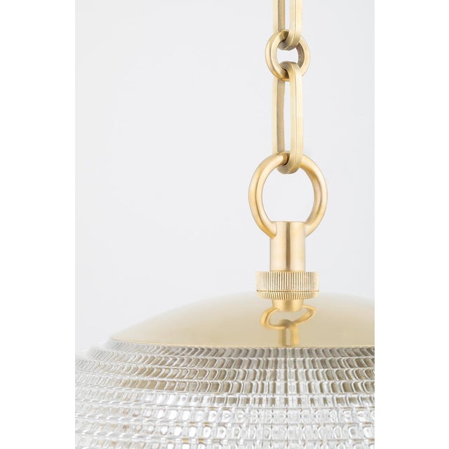 Hudson Valley Lighting Hudson Valley Lighting Mark D. Sikes Sphere No. 3 1-Light Large Pendant, Aged Brass For Sale - Image 4 of 7