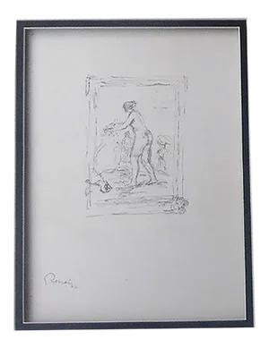 1904 Vintage "Femme Au Cep De Vigne" Print by Pierre Auguste Renoir