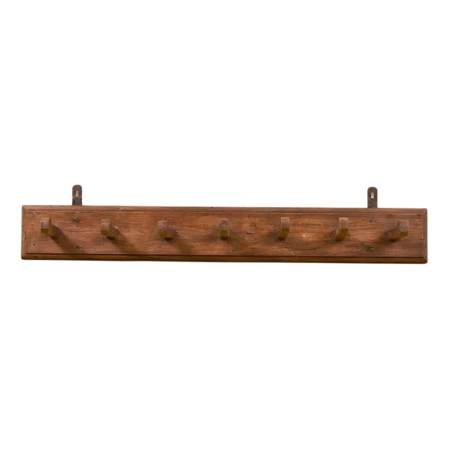 Solid Wood Coat Stand, 1950s For Sale
