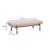 Julianna Cream Textured Fabric Bench For Sale In Los Angeles - Image 6 of 6