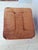 Mid-Century Saddle Ottoman in Teak and Caramel Velour on Castors from G-Plan, 1980s For Sale - Image 12 of 14