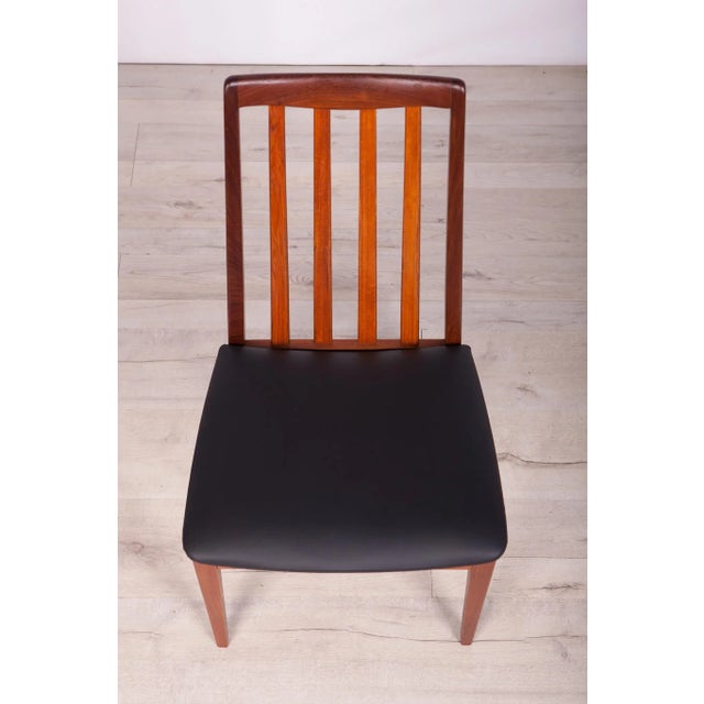 Black Teak and Leather Dining Chairs by Leslie Dandy for G-Plan, 1960s, Set of 6 For Sale - Image 8 of 18