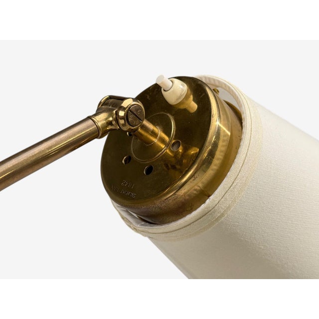 Josef Frank, Model 1842 Floor Lamp, Mahogany, Brass, Sweden, 1950s For Sale In New York - Image 6 of 13