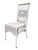 1940s Shabby Chic White Wicker Mahogany Top Writing Secretary Desk W/ Chair For Sale - Image 11 of 14