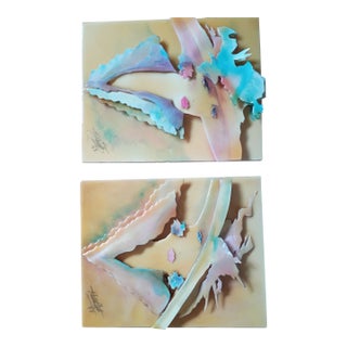 Original Signed 3d Vintage Wall Decor For Sale