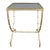 Hollywood Regency Brass and Glass Side Table For Sale