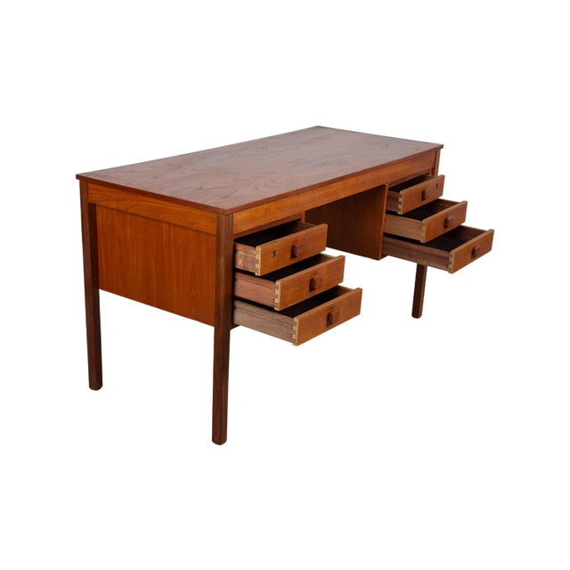 Mid-Century Modern 1960s Mid-Century Danish Teak Desk For Sale - Image 3 of 11