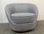 Textile A. Rudin Swivel Lounge Chair For Sale - Image 7 of 12
