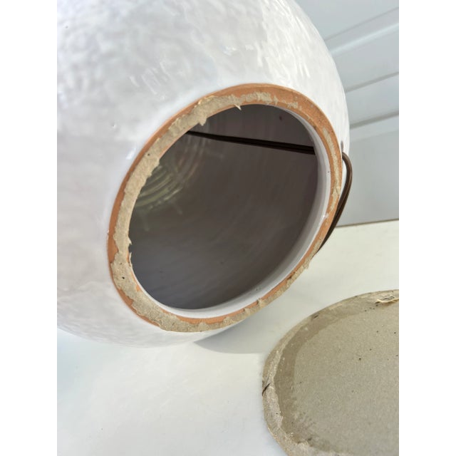 Mid Century Modern Italian Ceramic Lamp For Sale - Image 9 of 9