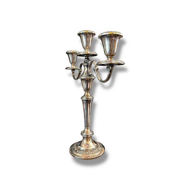 Traditional 1970s Gorham Silver Candle Holders For Sale - Image 3 of 5