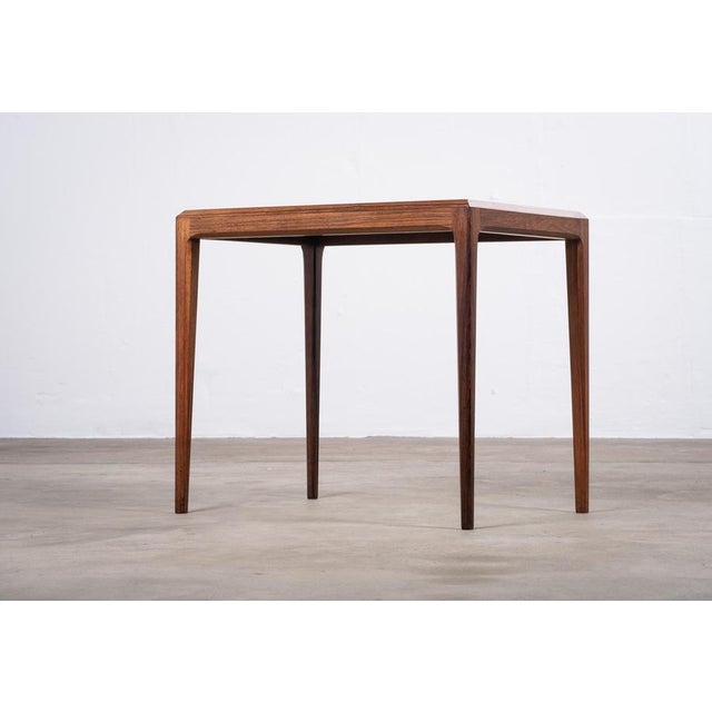 Rosewood Side Table attributed to Johannes Andersen for Silkeborg Møbelfabrik, Denmark, 1960s For Sale - Image 3 of 7