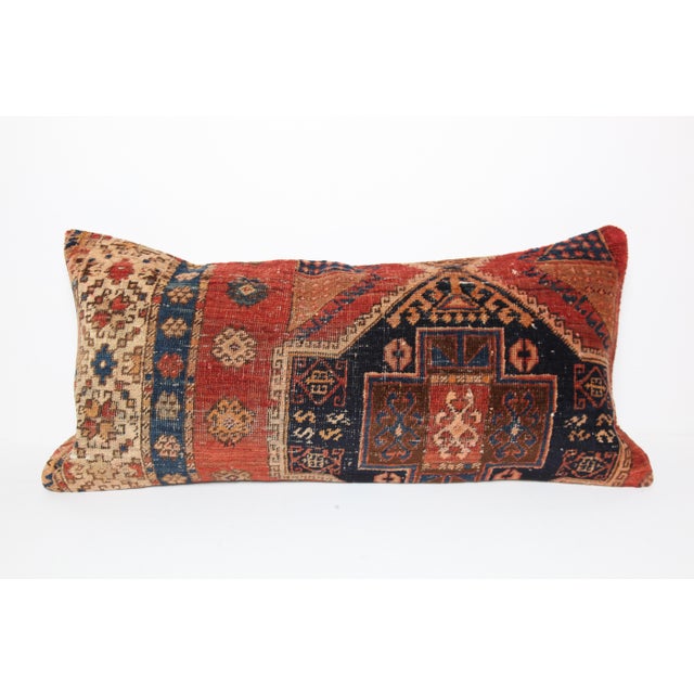 Here i am listing a 100% Handmade double knotted rug pillow cover, made from antique Kurdish Malatya carpet rug. This’s a...