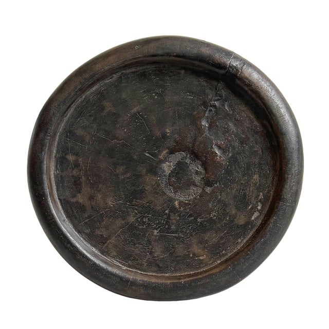 Small Vintage African Bamileke Tribal Low Stool For Sale - Image 4 of 4