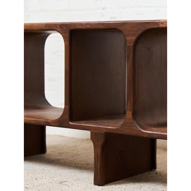 Wood Solid Walnut Atomic Console For Sale - Image 7 of 12