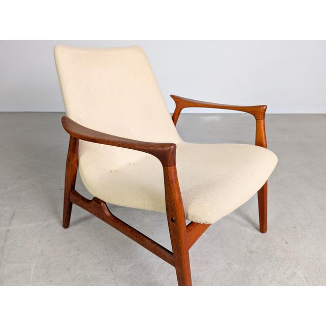 Teak Easy Armchair by Arne Hovmand-Olsen for Mogens Kold For Sale - Image 4 of 10