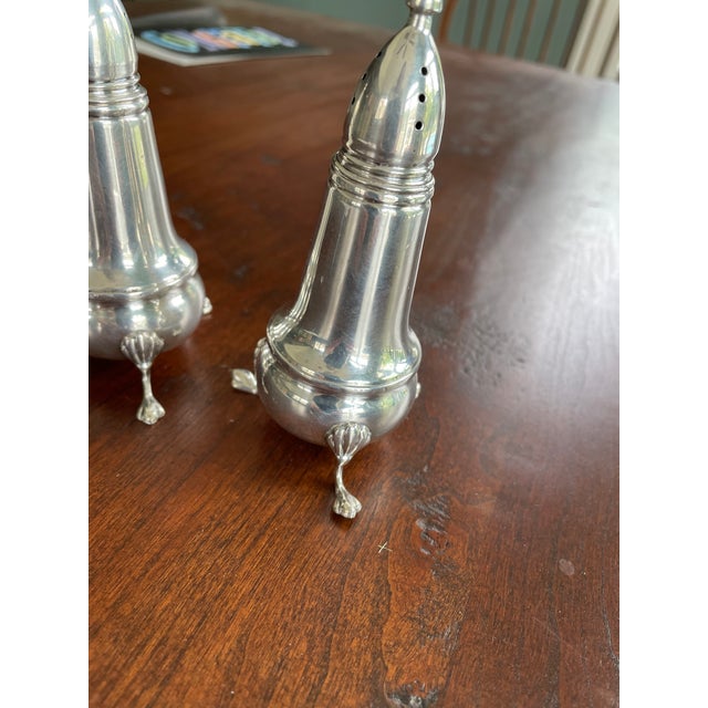 Vintage Footed Sterling Silver Salt & Pepper Shakers Chairish