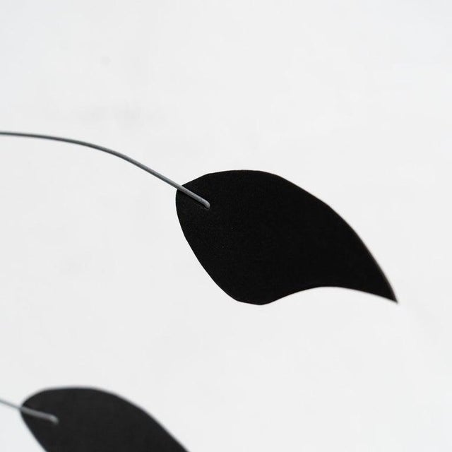 Unknown, Enchanting Dynamics: Iron and Foam Kinetic Sculpture Black in Play, 1990s, Metal For Sale - Image 9 of 16